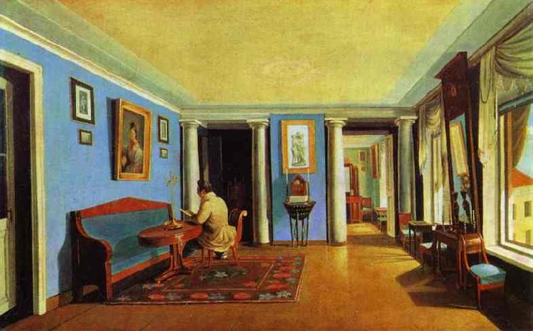 Kapiton Zelentsov Sitting-Room oil painting picture